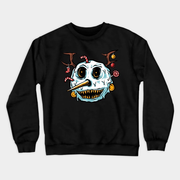 snowman terror Crewneck Sweatshirt by PlasticGhost